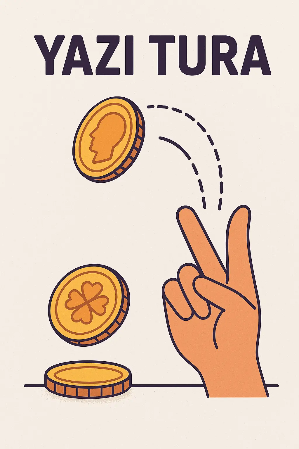 Yazı tura atışı: Madeni para havada dönerken yazı ve tura yüzleri görünüyor. Same-side bias ve coin flip matematiği
